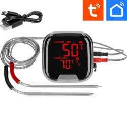 Termometr kuchenny z Bluetooth, 2 sondy