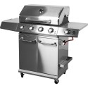 Grill gazowy dragON BBQ201, o mocy 18,8 kW, srebrny