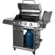Grill gazowy dragON BBQ201, o mocy 18,8 kW, srebrny