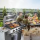 Grill gazowy dragON BBQ201, o mocy 18,8 kW, srebrny