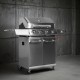 Grill gazowy dragON BBQ201, o mocy 18,8 kW, srebrny