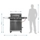 Grill gazowy dragON BBQ201, o mocy 18,8 kW, srebrny