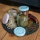 Słoik twist-off 30 ml kolorową zakrętką fi 43 - 10 szt.