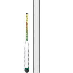 Solomierz nietłukący z probówką, zakres pomiaru: 0-300 g soli/L