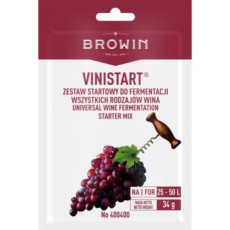 Drożdże winiarskie Vinistart, 34 g