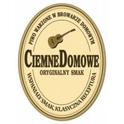 Etykiety naklejki na butelki do piwa CIEMNE DOMOWE 10szt