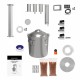 Destylator modułowy 30L z odstojnikami kolumna 50cm