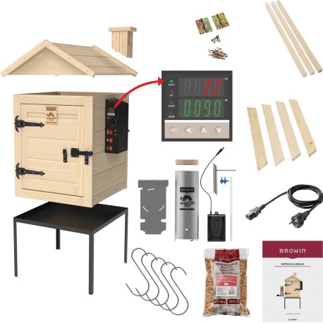 Wędzarnia drewniana elektryczna 115L dragON Wood dymogenerator