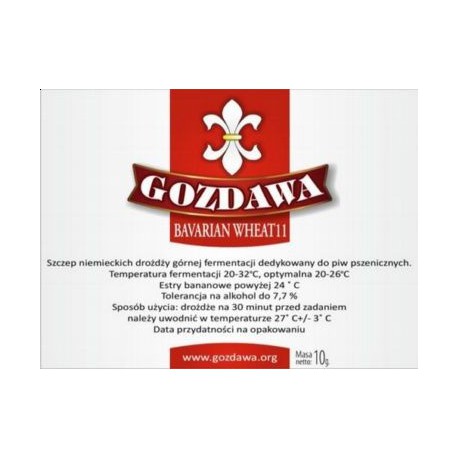 Gozdawa drożdże do piw pszenicznych Bavarian Wheat 11