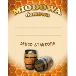 Etykiety naklejki butelki MIODOWA DOMOWA 10szt