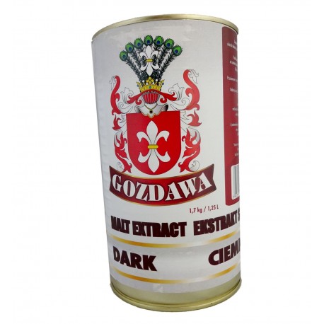 Ekstrakt słodowy GOZDAWA CIEMNY PŁYNNY 1,7kg/1,25l
