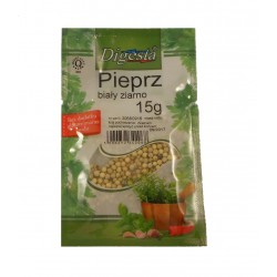 Pieprz biały ziarno 15g
