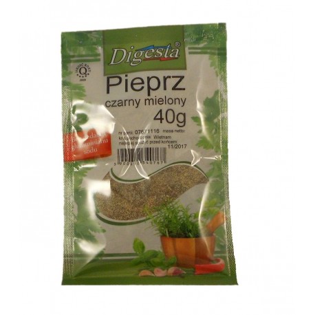 Pieprz czarny mielony 40g