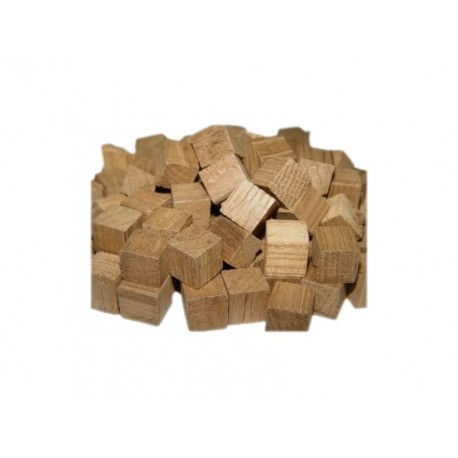 Kostki dębowe małe 1x1x1 lekko opiekane 40g płatki
