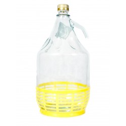 Gąsior na wino Dama z uchwytem szklanym 5l
