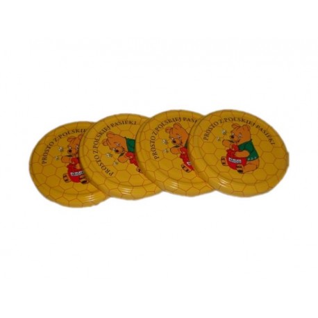 Zakrętki miód fi 66mm 4 zaczepy 10szt