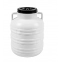 Beczka do peklowania kiszenia - biała, uchwyty, 60 L