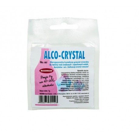 ALCO-CRYSTAL do oczyszczania destylatów owocowych