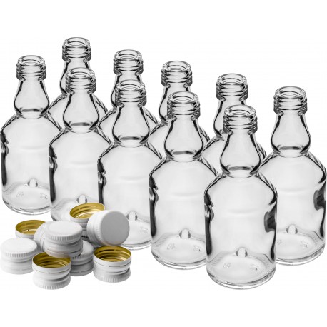 Butelka maluch 50 ml butelka z zakrętką na nalewki próbki 10szt