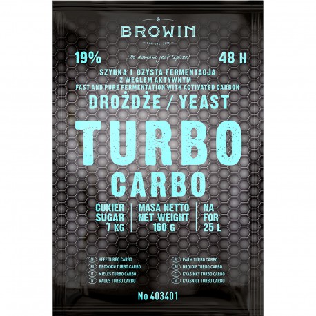 Drożdże gorzelnicze Turbo Carbo BROWIN