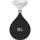 Lejek plastikowy biały fi 25cm