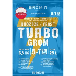Drożdże gorzelnicze BIOWIN TURBO GROM 5-7 dni