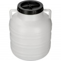 Beczka do peklowania kiszenia - biała, uchwyty, 20 L
