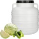 Beczka do peklowania kiszenia - biała, uchwyty, 10 L