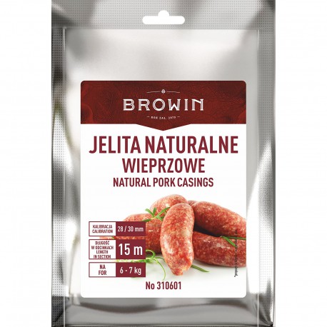Jelita naturalne Wieprzowe – kal28/30mm – 15m