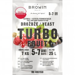 Drożdże Biowin TURBO FRUIT 40g na 25l nastawu