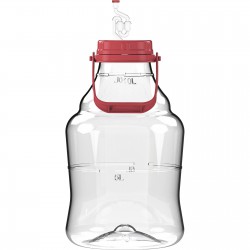 Balon do wina plastikowy, lekki, z uchwytem, 10 L