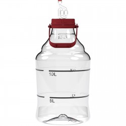 Balon do wina plastikowy, lekki, z uchwytem, 15 L