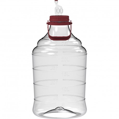 Balon do wina plastikowy, lekki, z uchwytem, 25 L