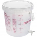 Pojemnik fermentacyjny 30l Fermentator z rurką kątową i kranem