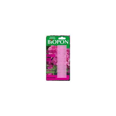 BIOPON pałeczki nawozowe do pelargonii 30szt