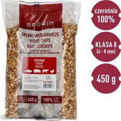 Zrębki do wędzenia grillowania, czereśnia, 450g